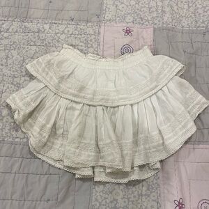 Love Shack Fancy White Skirt